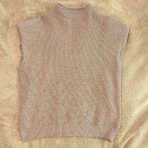 Ribbed Knit Sleeveless Sweater